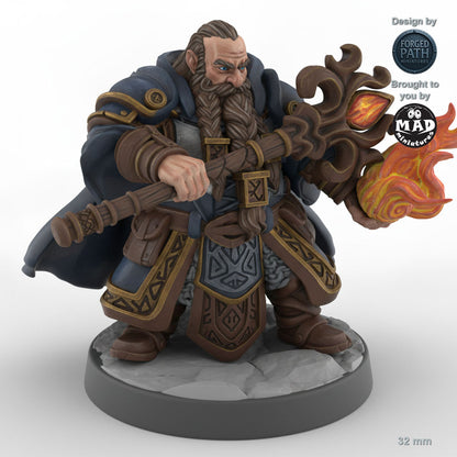 Casting Male Dwarf Mage B