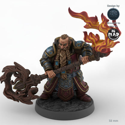 Casting Male Dwarf Mage C