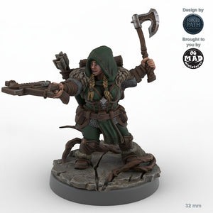 Adventurous Female Dwarf Ranger A