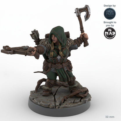 Adventurous Female Dwarf Ranger A