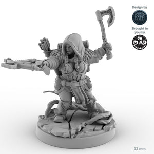Adventurous Female Dwarf Ranger A