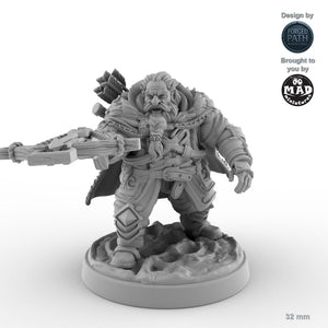 Rugged Male Dwarf Ranger C