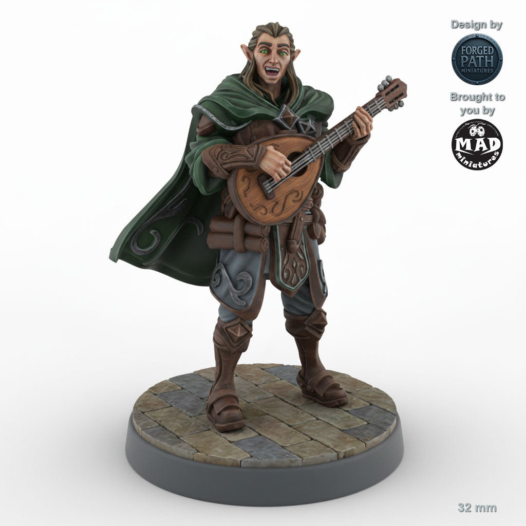 Performing Male Elf Bard A