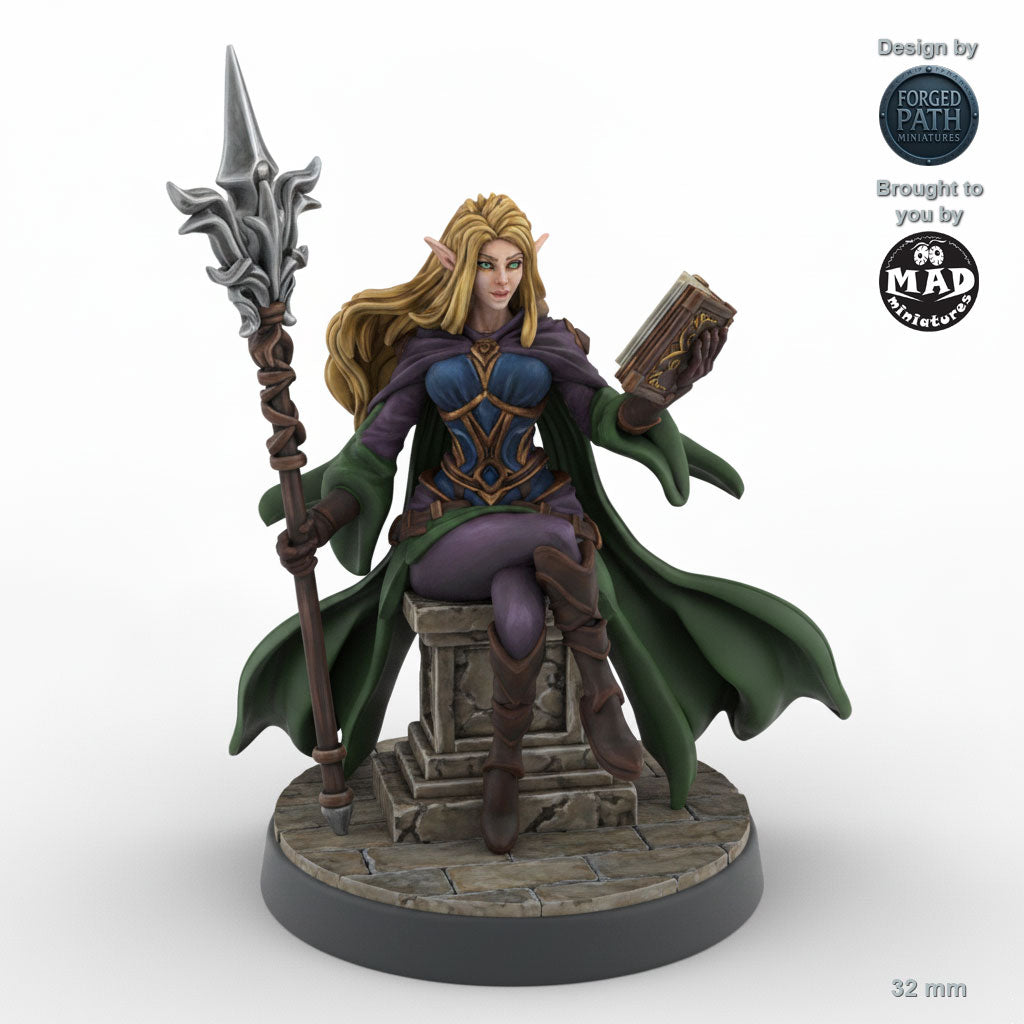 Tome-Keeper Female Elf Cleric B