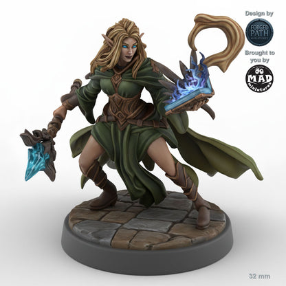 Tome-Keeper Female Elf Cleric C
