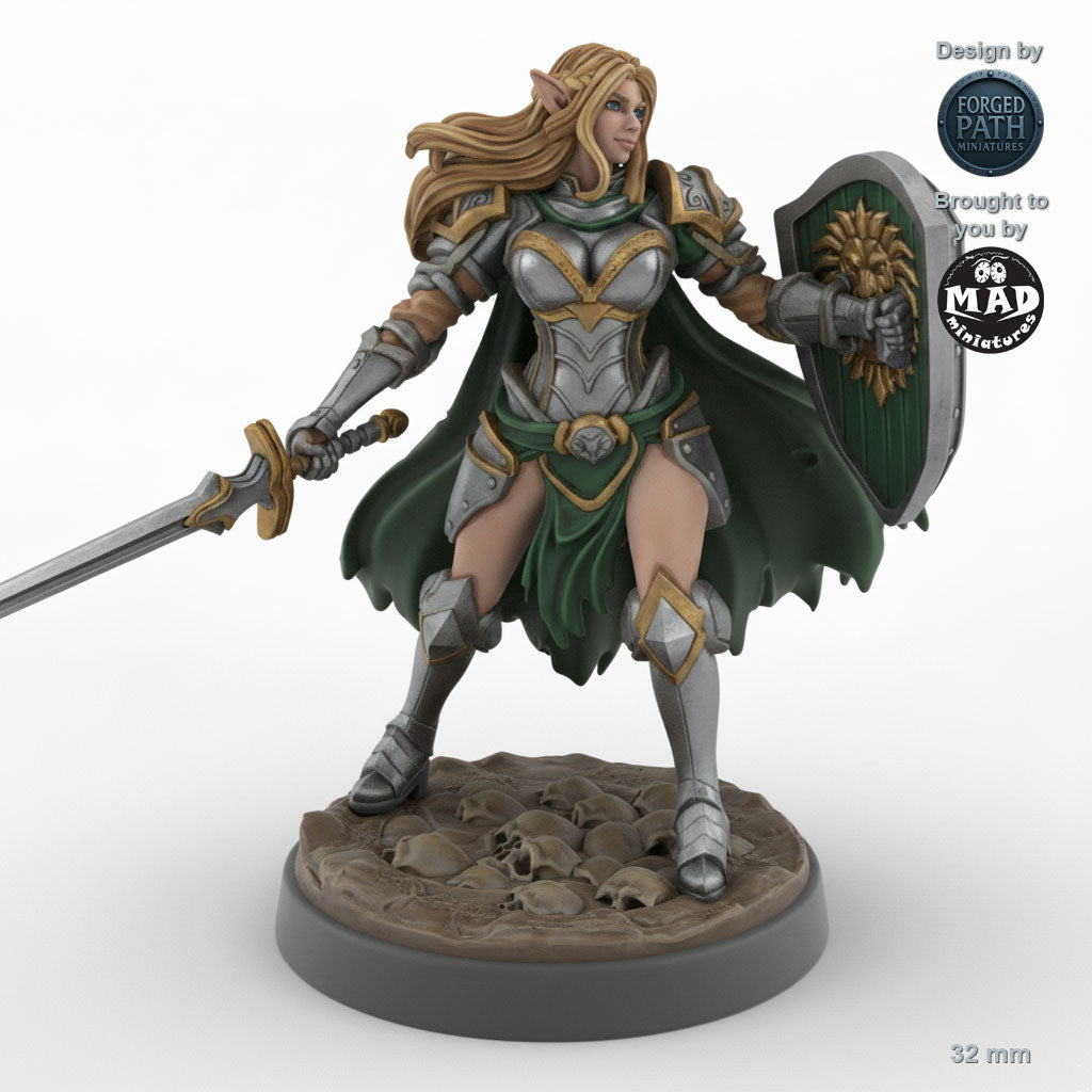 Defender Female Elf Fighter A