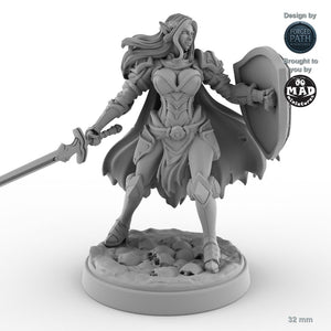 Defender Female Elf Fighter A