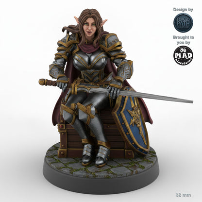 Defender Female Elf Fighter B
