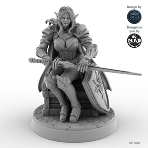 Defender Female Elf Fighter B
