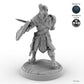 Grimacing Male Elf Fighter A