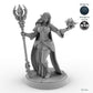 Flame-Wielding Female Elf Mage A