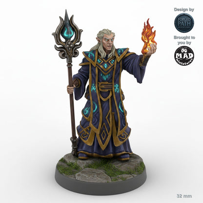 Spellcasting Male Elf Mage A
