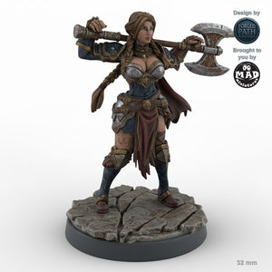 Greataxe Human Female Fighter A
