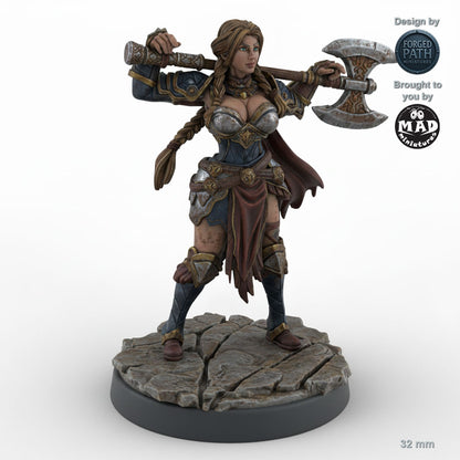 Greataxe Human Female Fighter A