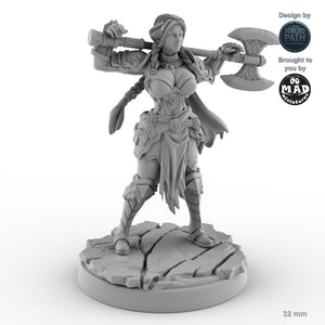 Greataxe Human Female Fighter A