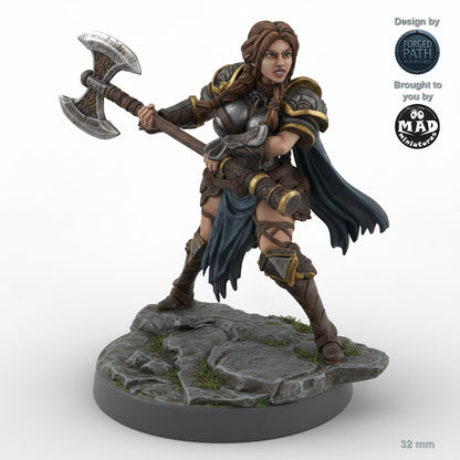 Greataxe Human Female Fighter B
