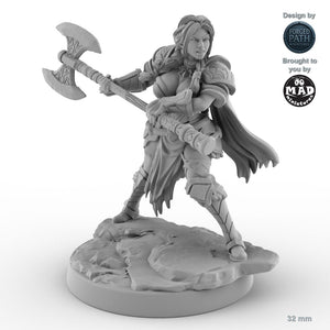 Greataxe Human Female Fighter B