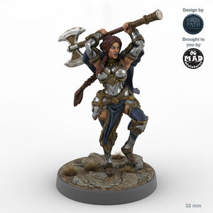 Greataxe Human Female Fighter C