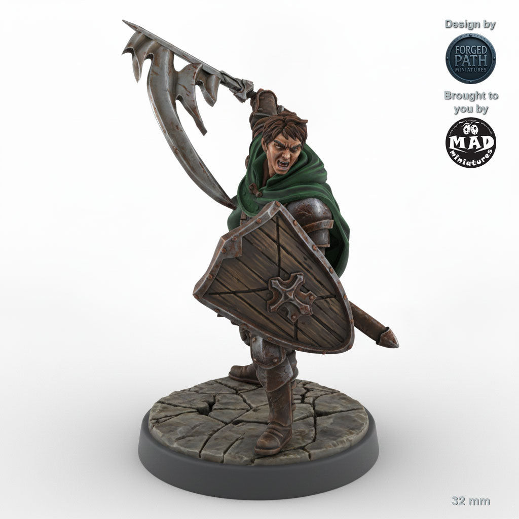 Sword and Shield Human Male Fighter B