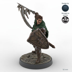 Sword and Shield Human Male Fighter B