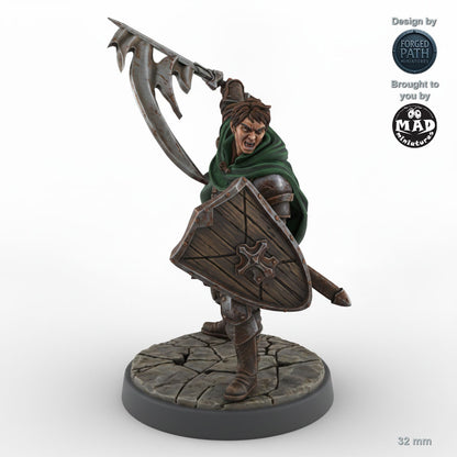 Sword and Shield Human Male Fighter B