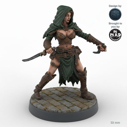 Dagger Wielding Human Female Rogue A