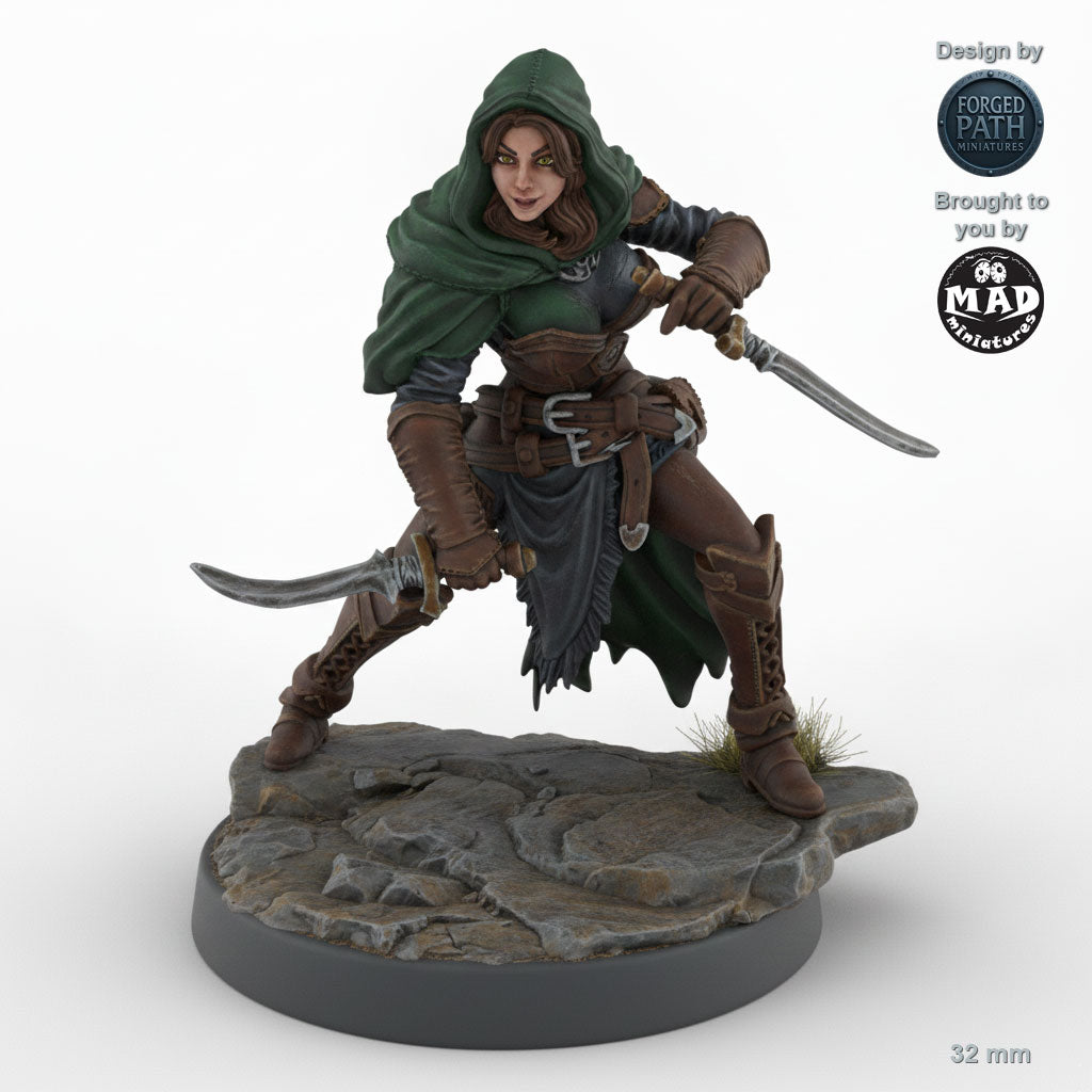Dagger Wielding Human Female Rogue B