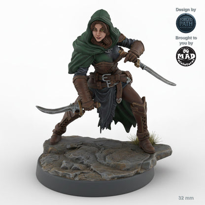 Dagger Wielding Human Female Rogue B