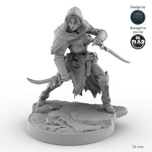 Dagger Wielding Human Female Rogue B
