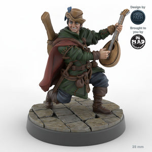 Human Male Bard with Lute B