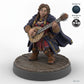 Female Dwarf Bard Lute Player A