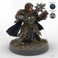 Mace Wielding Female Dwarf Cleric C
