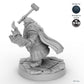 Hammer Wielding Male Dwarf Cleric B