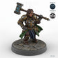 Female Dwarf Fighter with Warhammer A
