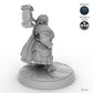 Female Dwarf Fighter with Warhammer A