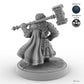 Female Dwarf Fighter with Warhammer A