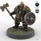 Shield-bearing Male Dwarf Fighter A