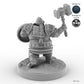Shield-bearing Male Dwarf Fighter B