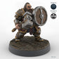 Shield-bearing Male Dwarf Fighter C