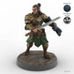 Grimacing Male Elf Fighter A