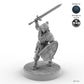 Grimacing Male Elf Fighter B