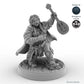 Female Dwarf Bard Lute Player C