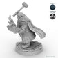 Hammer Wielding Male Dwarf Cleric B