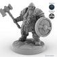 Shield-bearing Male Dwarf Fighter A