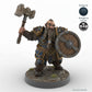 Shield-bearing Male Dwarf Fighter B