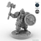 Shield-bearing Male Dwarf Fighter B