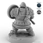 Shield-bearing Male Dwarf Fighter C