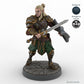 Grimacing Male Elf Fighter A
