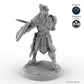 Grimacing Male Elf Fighter A