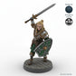 Grimacing Male Elf Fighter B